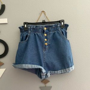 {denim shorts}